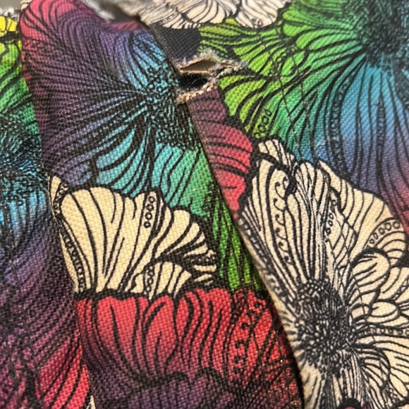 Jansport Multicolored Floral Pattern Backpack - Picture 4 of 5